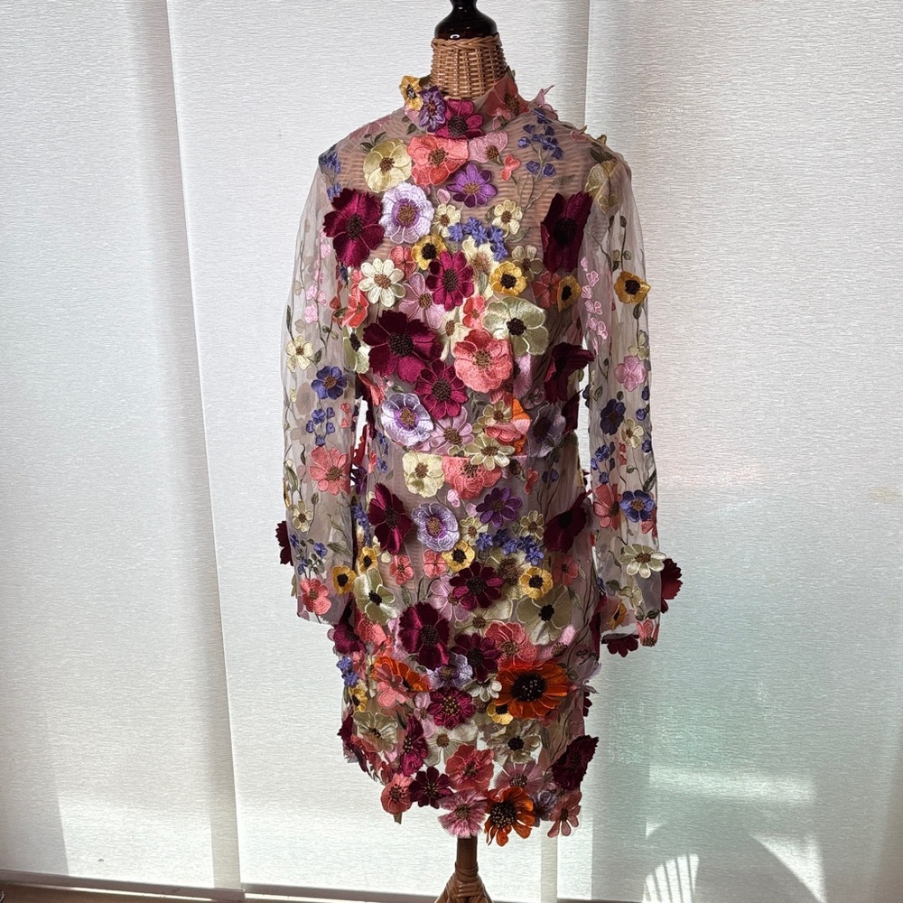 Taylor Swift Grammy dress with hand embroidered details. Custom made. 12/14 l/xl